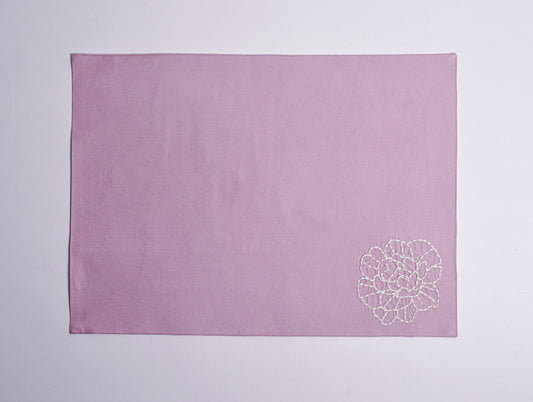 Handcrafted Lilac 100% Cotton Placemats (Set of 4) - Château By Spun