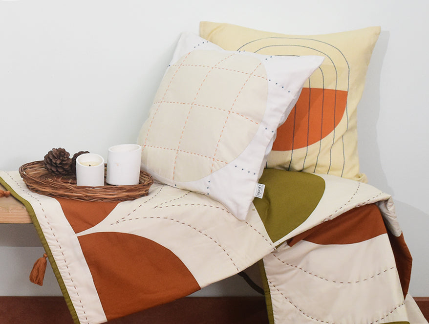 Geometric Multi 100% Cotton Cushion Covers - Rhythm By Spun