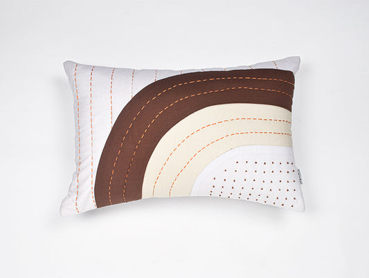 Abstract Multi 100% Cotton Quilted Cushion Cover - Rhythm By Spun