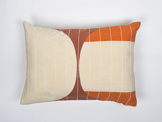 Abstract Multi 100% Cotton Cushion Cover - Rhythm By Spun