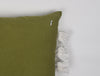Abstract Green Olive-Dark Green 100% Cotton Cushion Cover -Terra By Spun