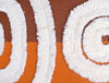 Abstract Brown/Orange 100% Cotton Cushion Cover - Terra By Spun