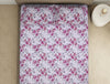 Floral Cradle Pink - Blush Microfiber Double Bedsheet - Dazzle By Welspun