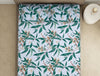 Floral Gardenia - Cream Microfiber Double Bedsheet - Dazzle By Welspun