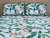 Floral Gardenia - Cream Microfiber Double Bedsheet - Dazzle By Welspun