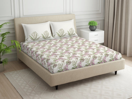Essentials 100% Cotton Bedsheet - Tropica by Spaces