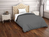 Solid Grey 100% Cotton Single Duvet Cover - Hygro By Spaces