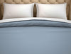 Solid Forever Blue/Wh - Light Blue 100% Cotton Shell Double Quilt - Hygro By Spaces