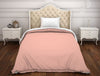 Solid Coral/White - Coral 100% Cotton Shell Single Quilt - Hygro By Spaces
