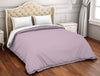 Solid Lilac - Light Violet 100% Cotton Double Duvet Cover - Hygro By Spaces