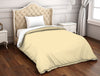 Solid Cream - Light Yellow 100% Cotton Single Duvet Cover - Hygro By Spaces