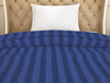 Solid Navy Blue 100% Cotton Single Duvet Cover - Skyrise By Spaces