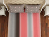 Floral Coral - Pink 100% Cotton Double Bedsheet - Atrium By Spaces