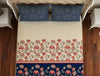 Abstract Blue 100% Cotton Double Bedsheet - Atrium Plus By Spaces