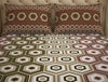 Geometric Brown 100% Cotton Double Bedsheet - Atrium By Spaces