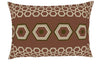 Geometric Brown 100% Cotton Double Bedsheet - Atrium By Spaces