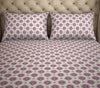 Floral Orange/Purple Cotton Polyester Double Bedsheet - 2-In-1 By Welspun