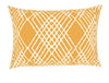 Geometric Orange 100% Cotton Double Bedsheet - Atrium By Spaces