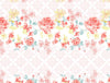 Floral Rose Quartz. - Light Pink 100% Cotton Double Bedsheet - Atrium By Spaces