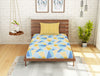 Geometric Lemon - Yellow 100% Cotton Single Bedsheet - Atrium By Spaces