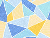 Geometric Lemon - Yellow 100% Cotton Single Bedsheet - Atrium By Spaces