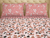 Floral Pink 100% Cotton King Fitted Sheet - Atrium By Spaces