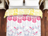 Geometric Pink 100% Cotton Shell Double Quilt - Atrium Plus By Spaces