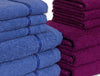 Magenta/Navy Bl 12 Piece 100% Cotton Towel Set - Seasons Best Qd By Core By Spaces