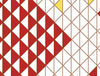 Geometric Red 100% Cotton Double Bedsheet - Atrium Plus By Spaces