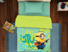 Universal Lebuddies Minions Green 100% Cotton Shell Single Quilt - By Spaces