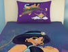 Disney Jasmine Dark Purple - Dark Violet 100% Cotton Single Bedsheet - By Spaces