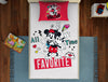 Disney Mickey Grey 100% Cotton Single Bedsheet - By Spaces