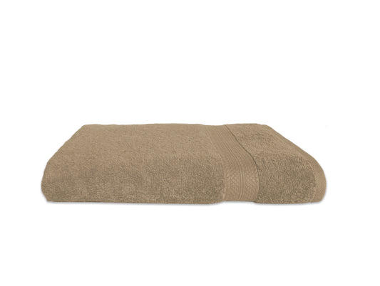Beige 100% Cotton Large Towel - Colorfas By Spaces