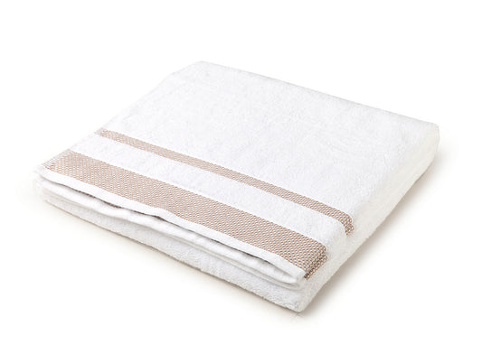 White 100% Cotton Bath Towel - Hygro By Spaces