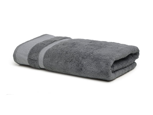 Stone - Grey 100% Cotton Bath Towel - Hygro By Spaces