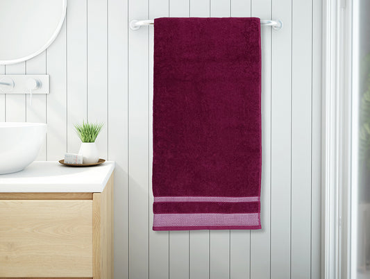 Sangaria - Dark Violet 100% Cotton Bath Towel - Hygro By Spaces