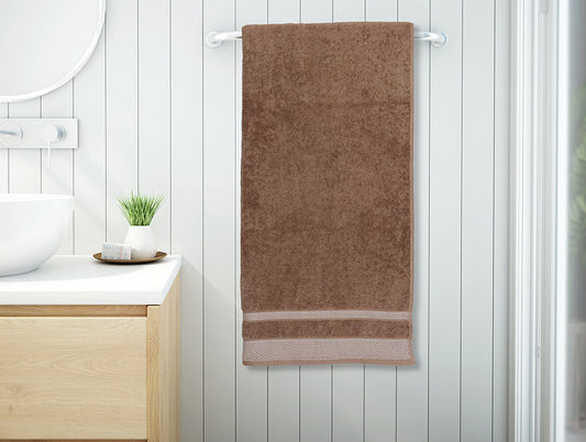 Maple Sugar - Light Brown 100% Cotton Bath Towel - Hygro By Spaces