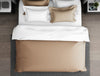 Solid Maple Sugar - Light Brown 100% Cotton Double Duvet Cover - Hygro By Spaces
