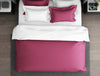 Solid Sangaria - Dark Violet 100% Cotton Double Duvet Cover - Hygro By Spaces