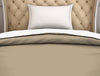 Solid Taupe - Brown 100% Cotton Single Duvet Cover - Hygro By Spaces