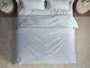 Solid Sky Blue - Light Blue Polyester Fleece Blanket - Cushlon By Spaces