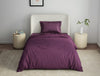 Solid Purple Polyester Blanket Fleece - Cushlon By Spaces