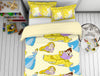 Disney Princess Yellow 100% Cotton Double Bedsheet - By Spaces