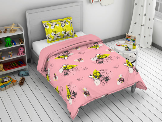 Disney Minnie Pink 100% Cotton Single Bedsheet - By Spaces