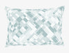 Geometric Teal - Blue Cotton Rich Single Bedsheet - 2-In-1 By Welspun