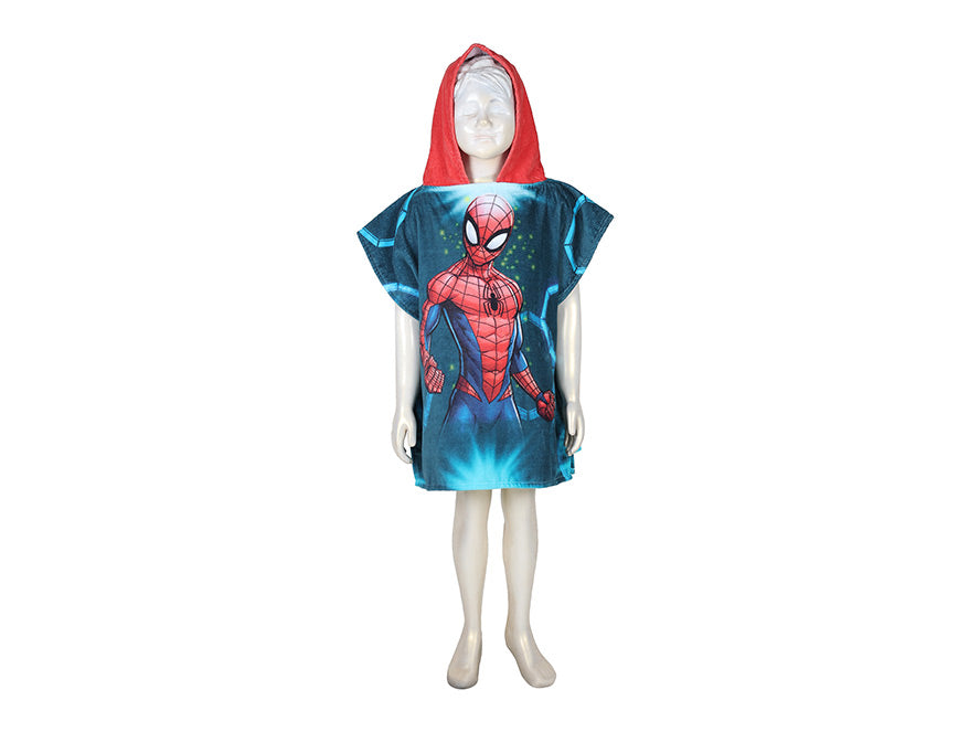 Marvel Spiderman Easy Care Red 100% Cotton Small Bath Robe - By Spaces