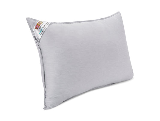 Solid White Cotton Rich Pillow - Bamboo Charcoal By Spaces