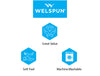 Geometric Sky Blue - Light Blue Microfiber Shell Single Quilt - Welspun Value Quilt By Welspun