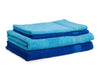 Blue/Turquoise 4 Piece 100% Cotton Gift Set - Bath Carnival By Spaces