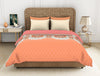 Ornate Coral - Pink 100% Cotton Shell Double Quilt - Reagalis By Spaces
